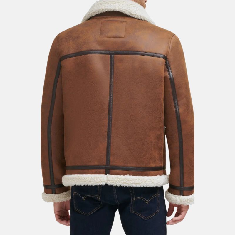 Mens Shearling Leather Jacket