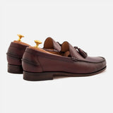 Men's Burgundy Boat Leather Tassel Loafer