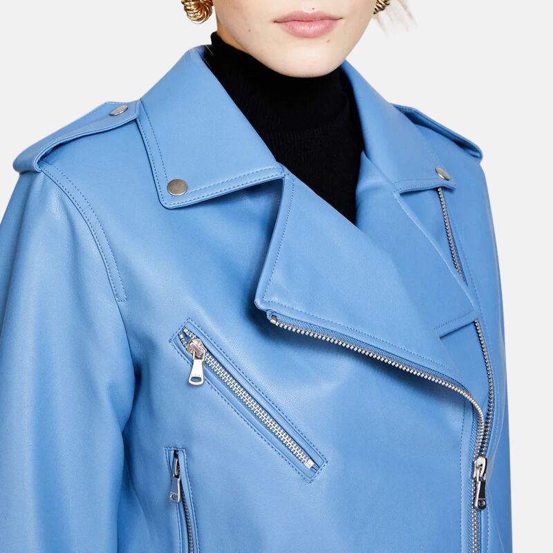 Blue Leather Jacket