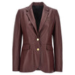 maroon-leather-blazer-womens