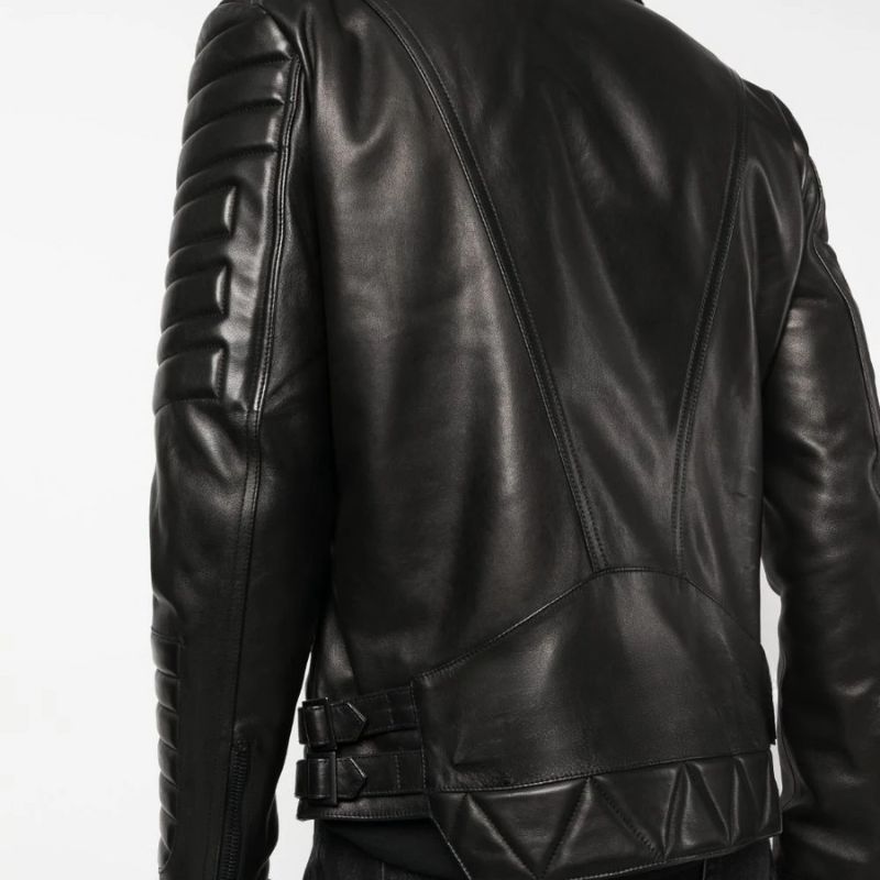 Quilted Leather Jacket For Mens