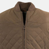 Brown Quilted Cotton Vest