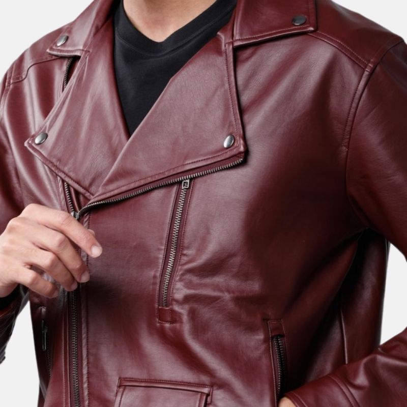 men-deep-maroon-biker-leather-jacket