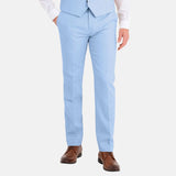 Mens Slim Fit 3 Piece Sky Blue Suit