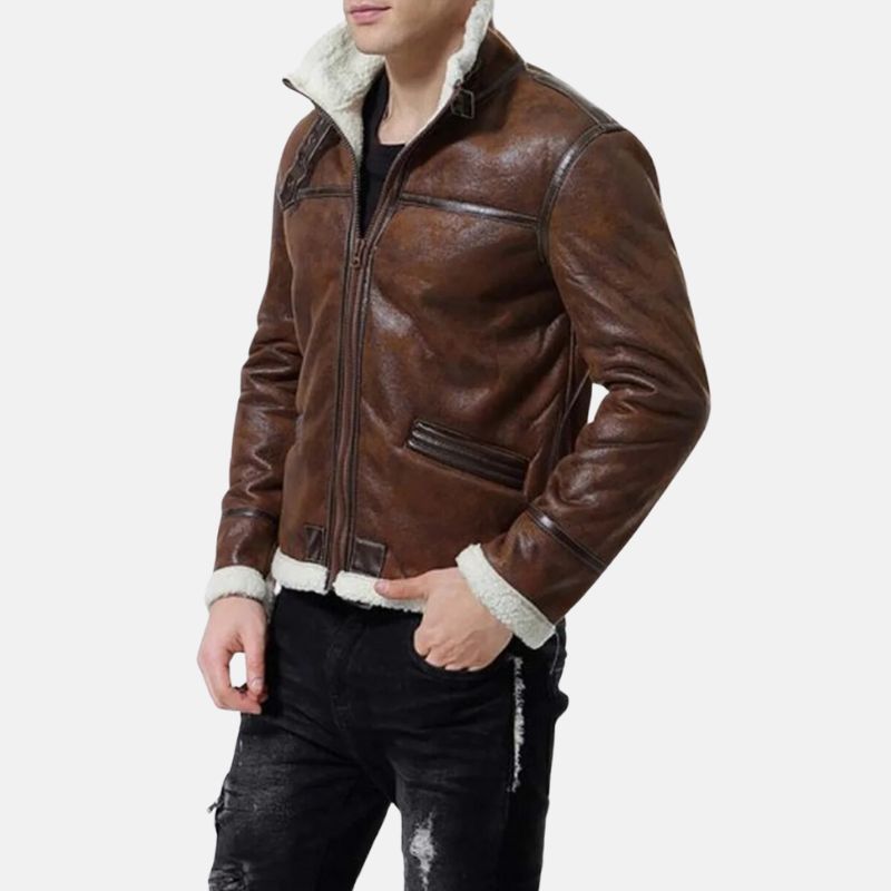 mens-aviator-fur-shearling-brown-leather-bomber-jacket