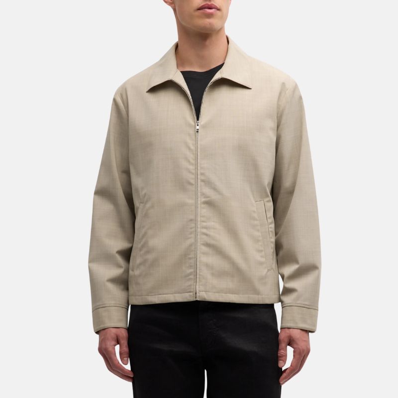 Mens Beige Cotton Jacket