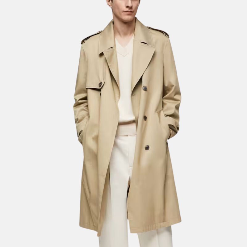 mens-beige-cotton-long-trench-coats