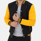 mens-black-and-yellow-baseball-letterman-jacket