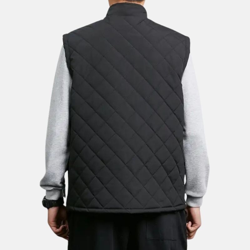 mens-black-quilted-zip-thermal-cotton-vest