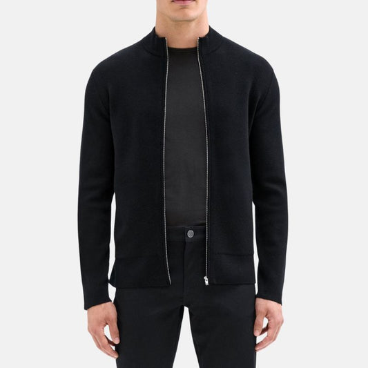 mens-black-zipper-cotton-jacket