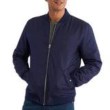 Lightweight Tailored Fit Mens Navy Blue Bomber Jacket