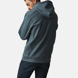 Blue Fleece Zip Up Hoodie Jacket