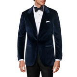 Mens Two Piece Navy Tailored Fit Dinner Jacket