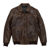 mens-brown-bomber-aviator-leather-jacket