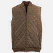 Men's Brown Quilted Cotton Vest