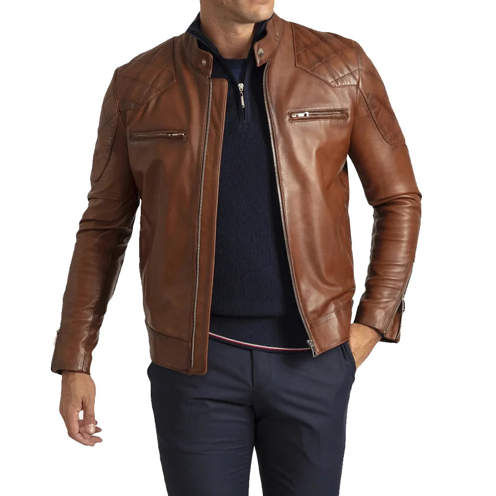 mens-brown-quilted-leather-jacket