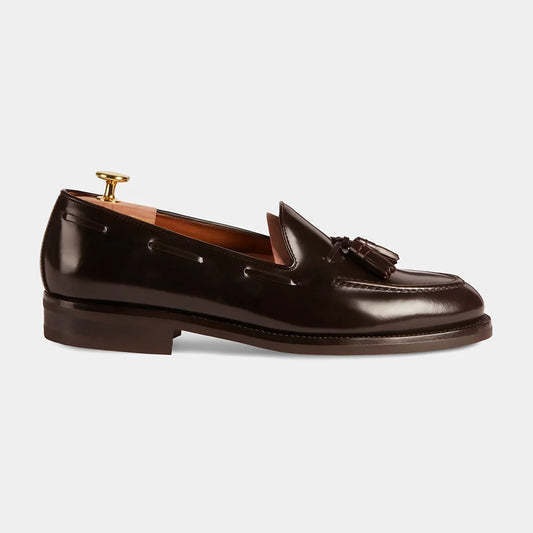 Men's Leather Brown Tassel Loafer