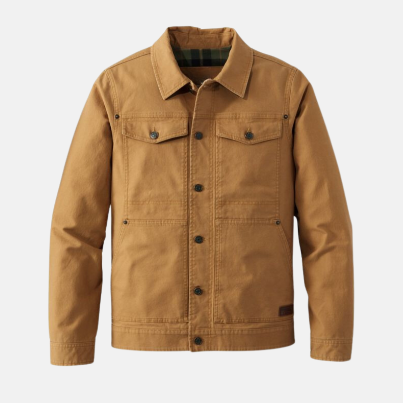 mens-camel-brown-cotton-trucker-jacket