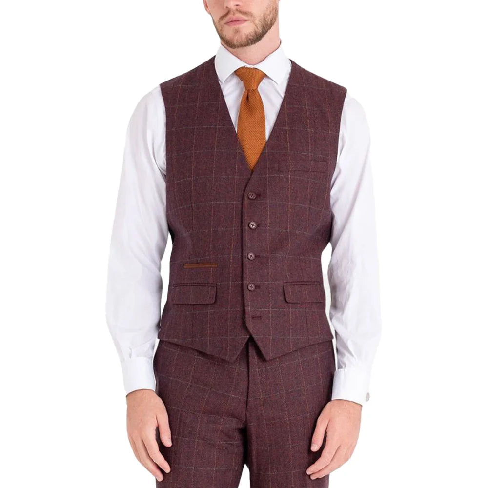 mens-checak-burgundy-3-piece-suit