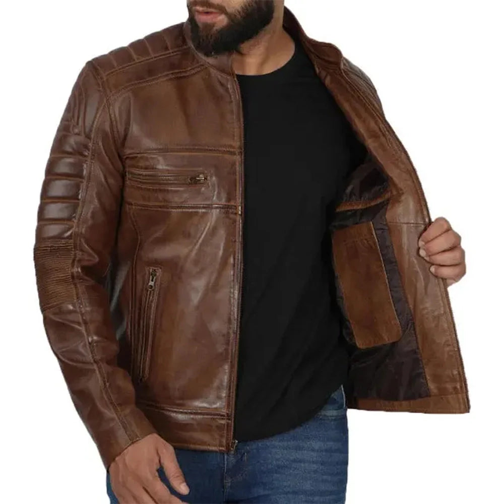 mens-coffee-brown-cafe-racer-leather-jacket-4