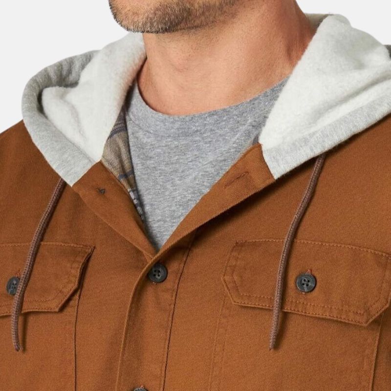 mens-flannel-lined-twill-cotton-hooded-jacket