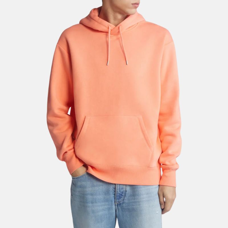 Mens Fleece Peach Essential Hoodie