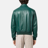 mens-green-shirt-style-collar-leather-bomber-jackets