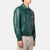 mens-green-shirt-style-collar-leather-bomber-