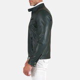 Leather Cafe Racer Jacket