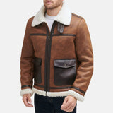 mens-leather-brown-shearling-jacket