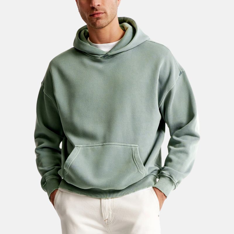 mens-light-green-essential-pullover-hoodies-