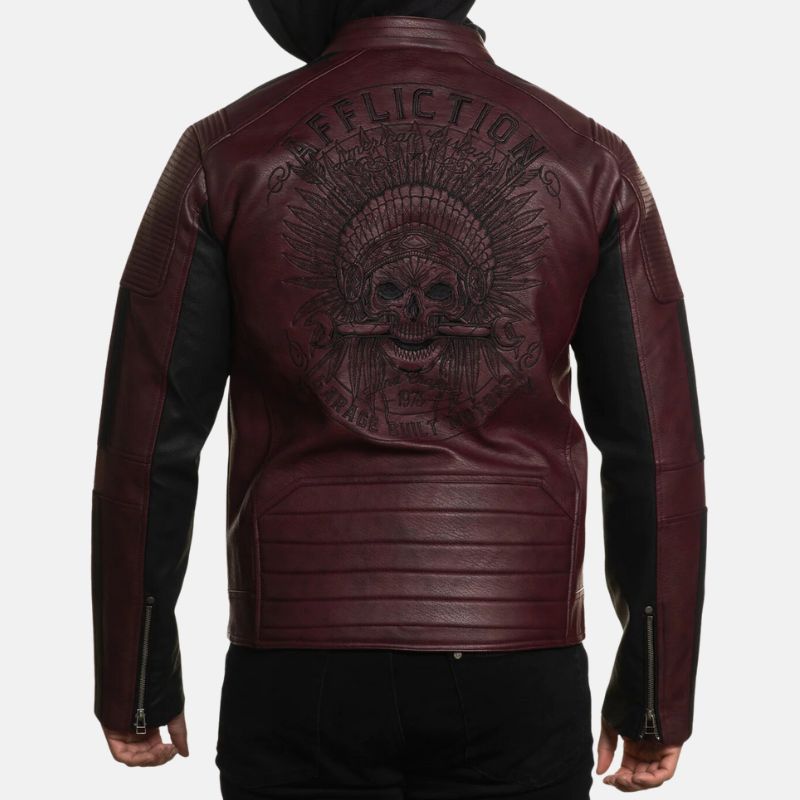 mens-maroon-hooded-leather-jacket