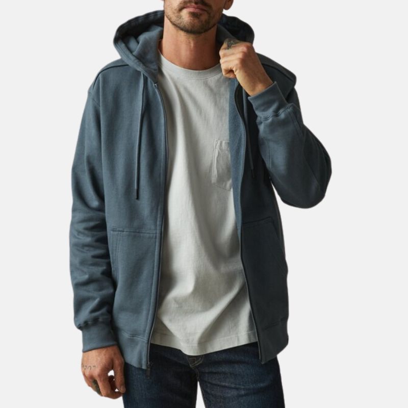 Pigeon Blue Hoodie Jacket