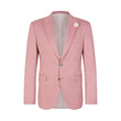 Pink Men's Wool Tailored Fit Single Breasted Two Piece Suit