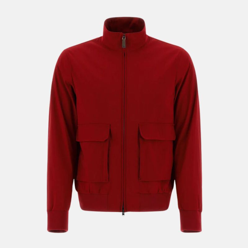 mens-red-bomber-jacket-with-flap-pockets