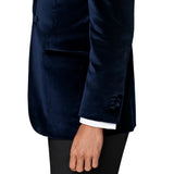 Mens Two Piece Navy Tailored Fit Dinner Jacket