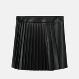 Black Pleated Skirt