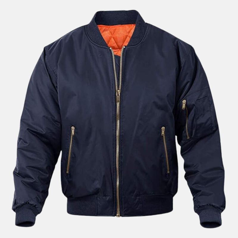 Men's Navy Blue MA-1 Bomber Jacket