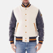 Wool Off White Varsity Jacket Mens