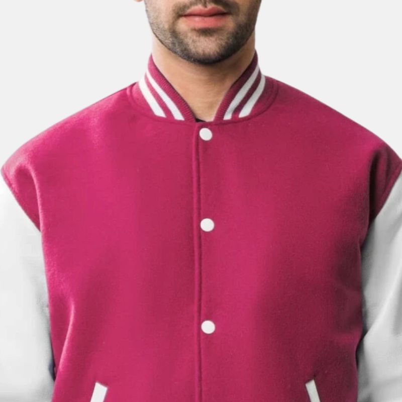 Pink Letterman Jacket