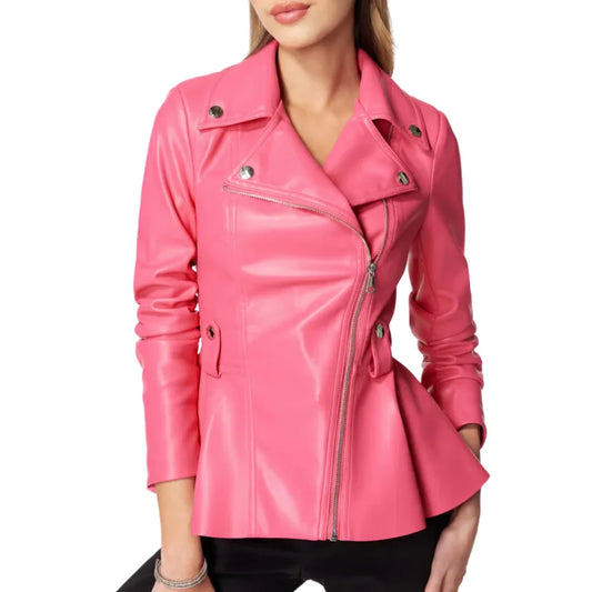 pink-peplum-leather-jacket