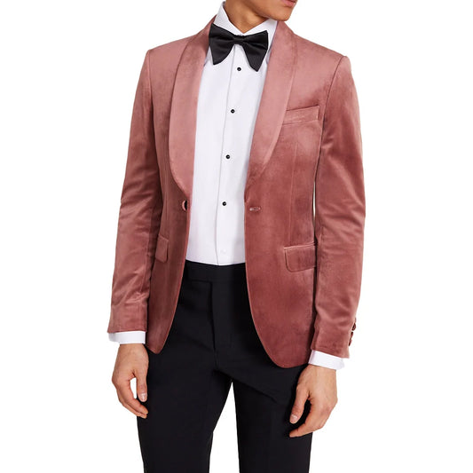 pink-two-piece-velver-blazer