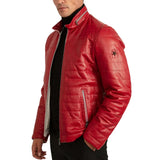 red-puffer-leather-jacket