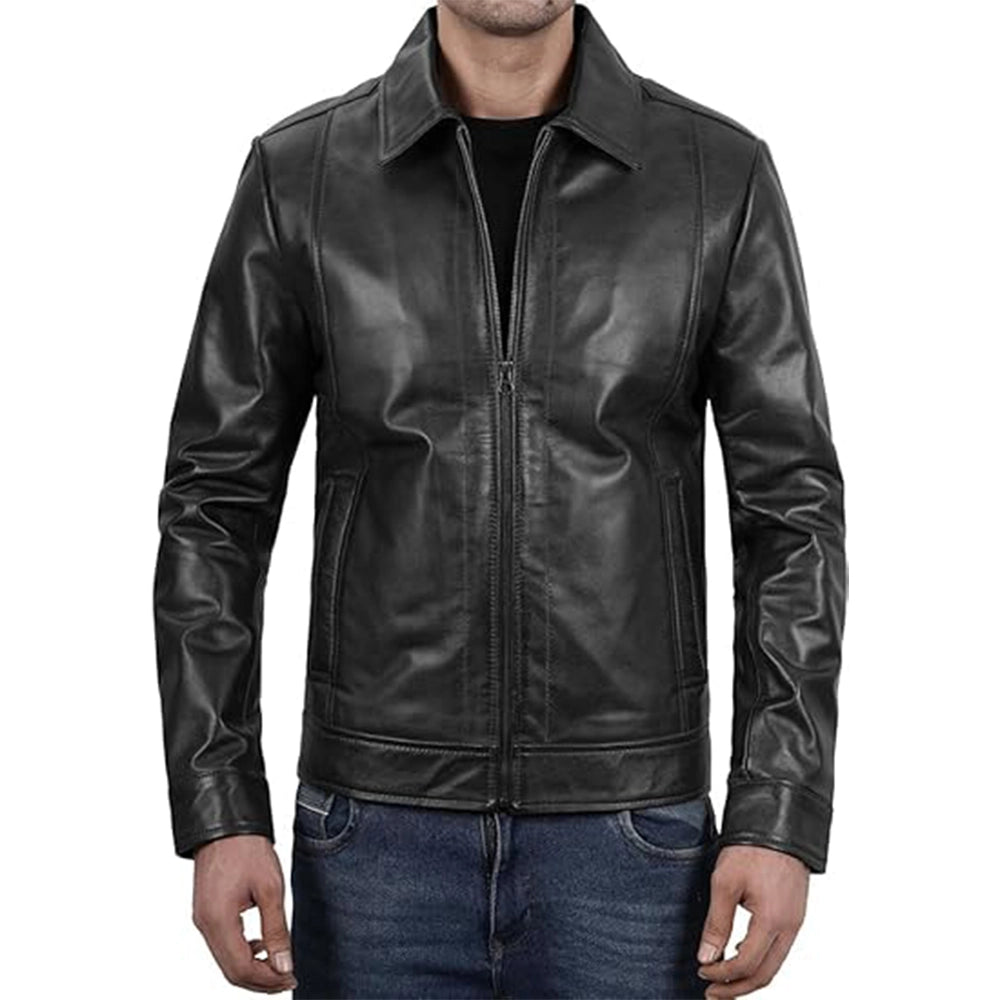 reeves-black-shirt-collar-leather-jacket