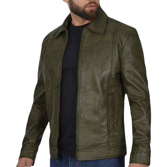 reeves-green-leather-biker-jacket