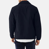 Navy Blue Cotton Jacket Mens