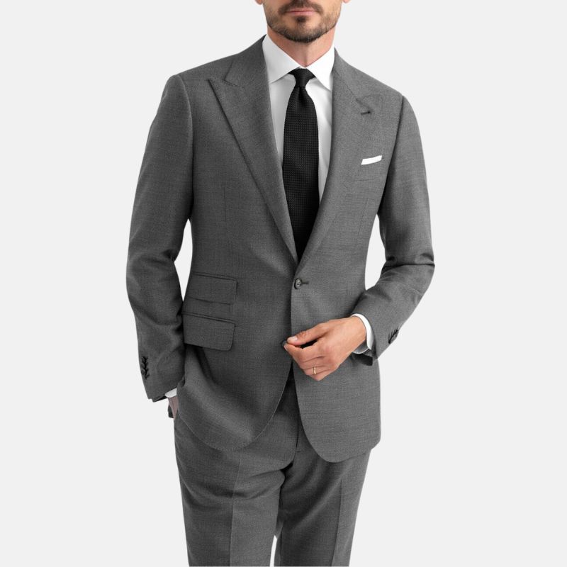 Slim Fit Grey 2 Piece Suit