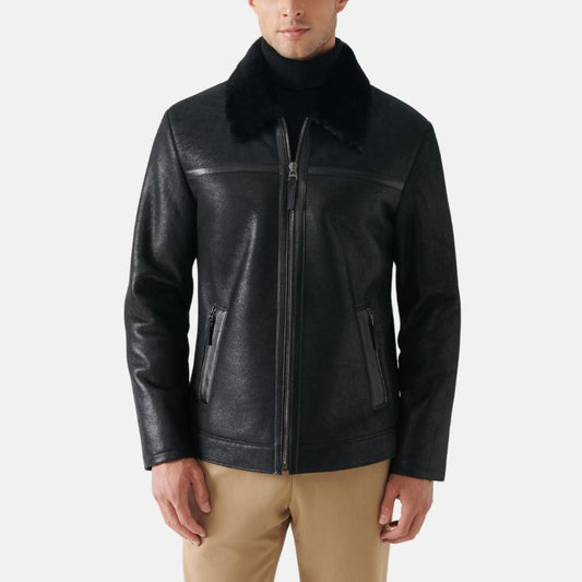 tony-fur-collar-black-leather-jacket-mens