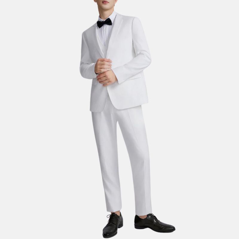 All White 3 Piece Suit