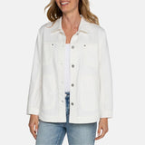 White Womens Shirt Jacket